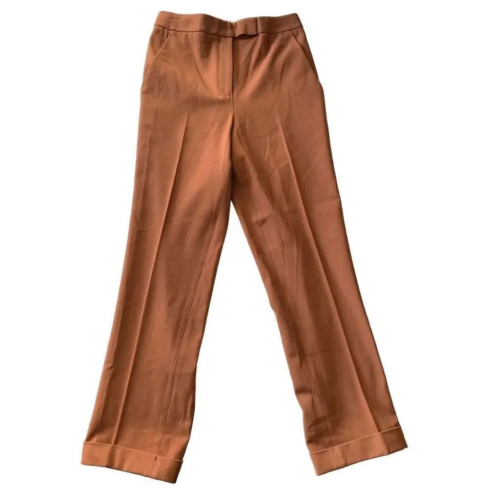 A.L.C. wool blend trouser dress pants amber light brown women's size 2 NEW NWT